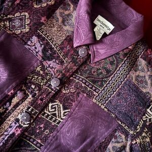 Breckenridge Purple Patterned Jacket
